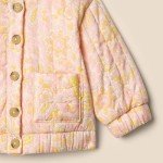Sofia Grainge Baby Girls' Quilted Jacket - Shell Pink
