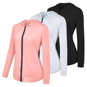 3-Pack Women's Performance Zip-Up Hoodie Set