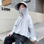 Kids' UPF 50+ Sun Protection Hoodie Jacket - Gray