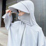 Kids' UPF 50+ Sun Protection Hoodie Jacket - Gray