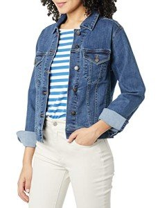 Women's Plus Size Jean Jacket in Medium Wash