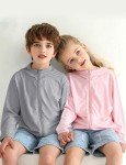 Gihuo Kids Sun Protection Zip-Up Hoodie - Grey