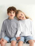 Gihuo Kids Sun Protection Zip-Up Hoodie - Grey