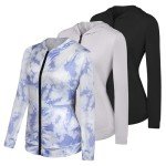 3 Pack Women's Zip Up Hoodie Jackets