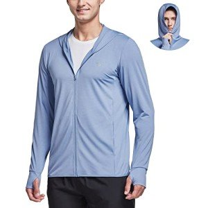 Baleaf Men's Lightweight UV Protection Zip-Up Hoodie
