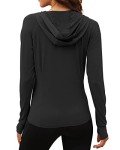 We1Fit Women's Black Hooded Sun Protection Jacket