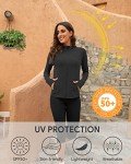 We1Fit Women's Black Hooded Sun Protection Jacket
