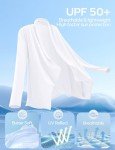 Ewedoos Women's Lightweight Sun Protection Cardigan - White