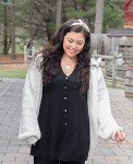 QUALFORT Women's Oversized Cotton Cardigan Sweater