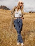 Lightweight Open Front Knit Cardigan in Light Brown