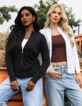 Stylish Lightweight Zip-Up Cardigan Jacket for Women