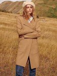 Lightweight Open Front Knit Cardigan in Light Brown