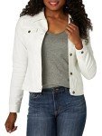 Lee Indigo Women's White Denim Jacket, Medium