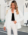 Luvamia Women's Casual Button-Up Jean Jacket