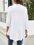 Women's Lightweight White 3/4 Sleeve Cardigan