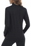 Women's Lightweight Sun Protection Athletic Jacket - Black