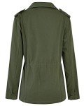 Soulomelody Women's Military Utility Anorak Jacket