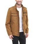 Levi's Men's Washed Cotton Military Jacket - Worker Brown