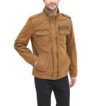 Levi's Men's Washed Cotton Military Jacket - Worker Brown