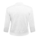 AAMILIFE Women's Cropped Cardigan Shrug in White