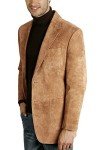 Men's Suede Leather Blazer Jacket – Big and Tall Options