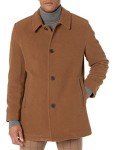 Cole Haan Men's Wool Plush Car Coat - Camel