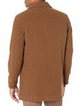 Cole Haan Men's Wool Plush Car Coat - Camel