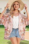 Floral Kimono Cardigan Beach Cover-Up for Women