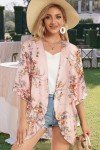 Floral Kimono Cardigan Beach Cover-Up for Women