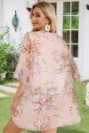 Floral Kimono Cardigan Beach Cover-Up for Women