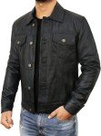 Men's Black Trucker Jacket by STOREJEES