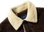 Men's Thick Corduroy Sherpa Lined Trucker Jacket