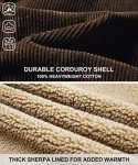 Men's Thick Corduroy Sherpa Lined Trucker Jacket