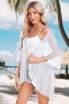 Floral Print Women's Open Front Kimono Cardigan