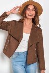 PRETTYGARDEN Women's Faux Suede Cropped Jacket