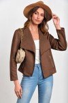 PRETTYGARDEN Women's Faux Suede Cropped Jacket