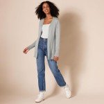 Lightweight Open-Front Cardigan Sweater for Women