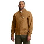 Carhartt Men's Brown Rugged Flex Bomber Jacket