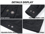 Men's Dark Grey Corduroy Sherpa Jacket