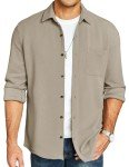 COOFANDY Men's Casual Long Sleeve Trucker Jacket
