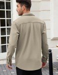COOFANDY Men's Casual Long Sleeve Trucker Jacket
