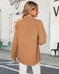 Luvamia Women's Lightweight Brown Fall Coat