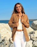 Luvamia Women's Lightweight Brown Fall Coat