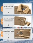 Men's Khaki Sherpa Fleece Trucker Jacket