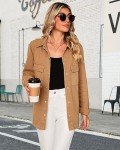 Luvamia Women's Lightweight Brown Fall Coat