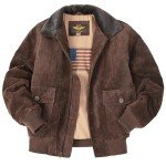 Men's Navy Suede G-1 Bomber Leather Jacket