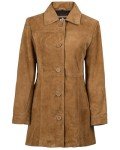 Women's Kandis Suede Long Leather Jacket