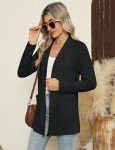 Micoson Women's Lightweight Black Long Sleeve Cardigan