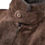 Men's Navy Suede G-1 Bomber Leather Jacket