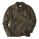 Flint and Tinder Flannel-Lined Waxed Trucker Jacket